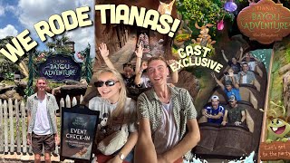 WE ARE ONE OF THE FIRST TO RIDE TIANAS BAYOU ADVENTURE!  CAST PREVIEW & WALK THROUGH