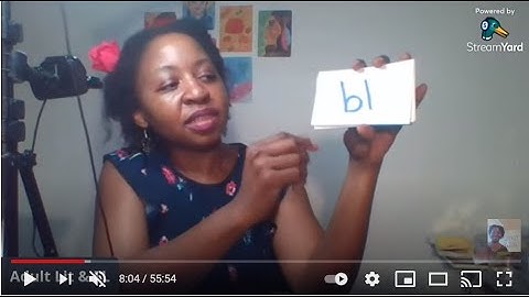 Livestream Reading Class: Teach Yourself to Read (Lesson #5) Learn to Read, Adult Literacy, Video 85