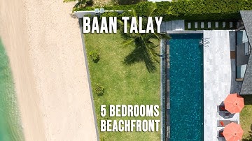 Beautiful Beachfront 5 bedrooms Villa for rent in Koh Samui in Bang Kao Beach, Thailand