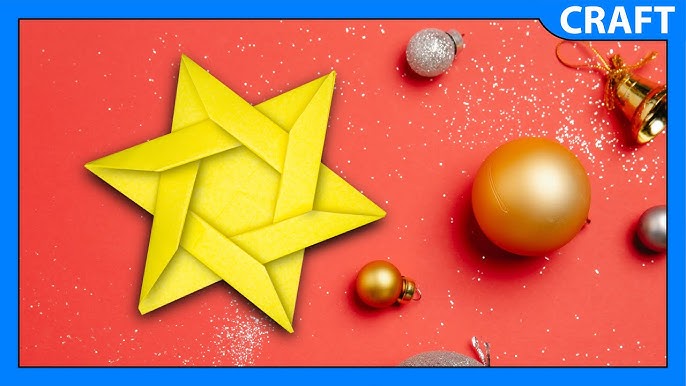 How To Make an Easy Paper Star⭐Christmas Decor Stars🎄DIY Room