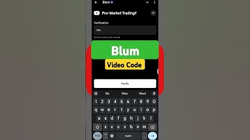 Blum video code | Pre-Market Trading? #blumcode #blumvideocode #cryptoprem #shorts