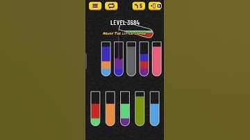 Water sort puzzle level 3684