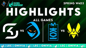 LEC Spring 2025 W4D3 | LEC Highlights ALL GAMES by Onivia