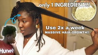 Only 1 Ingredient And Your Hair Will Grow Like Crazy! MASSIVE HAIR GROWTH!!