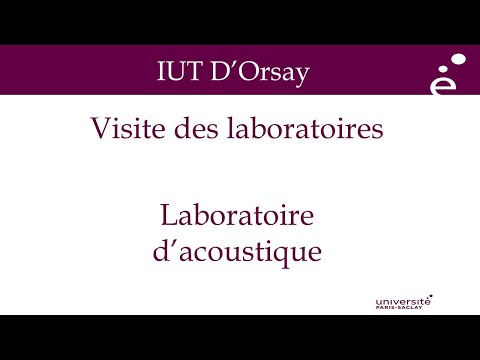 IUT d'Orsay - laboratoire d'acoustique