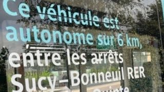 Dans le Val-de-Marne, la RATP fait circuler un bus autonome avec des passagers à bord