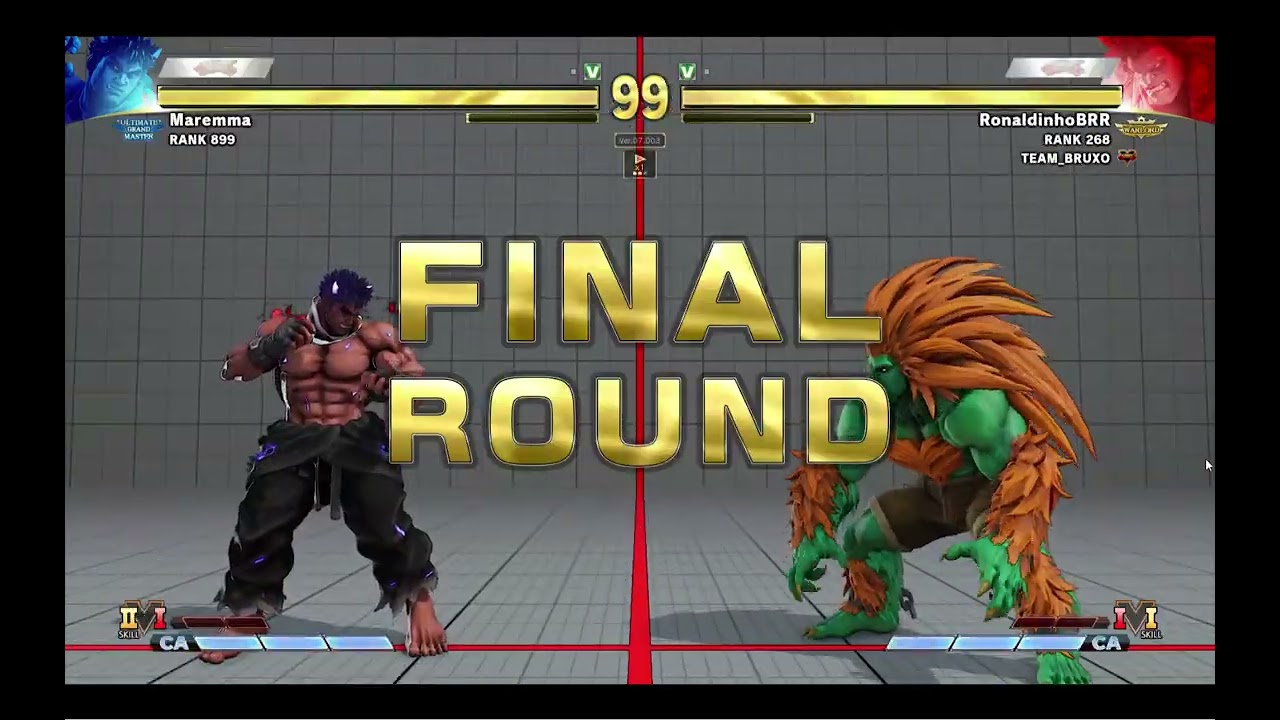 【SFV】【SFRePlayer】Maremma（KAGE LP121894）VS RonaldinhoBRR（BLANKA LP304552）【36002】