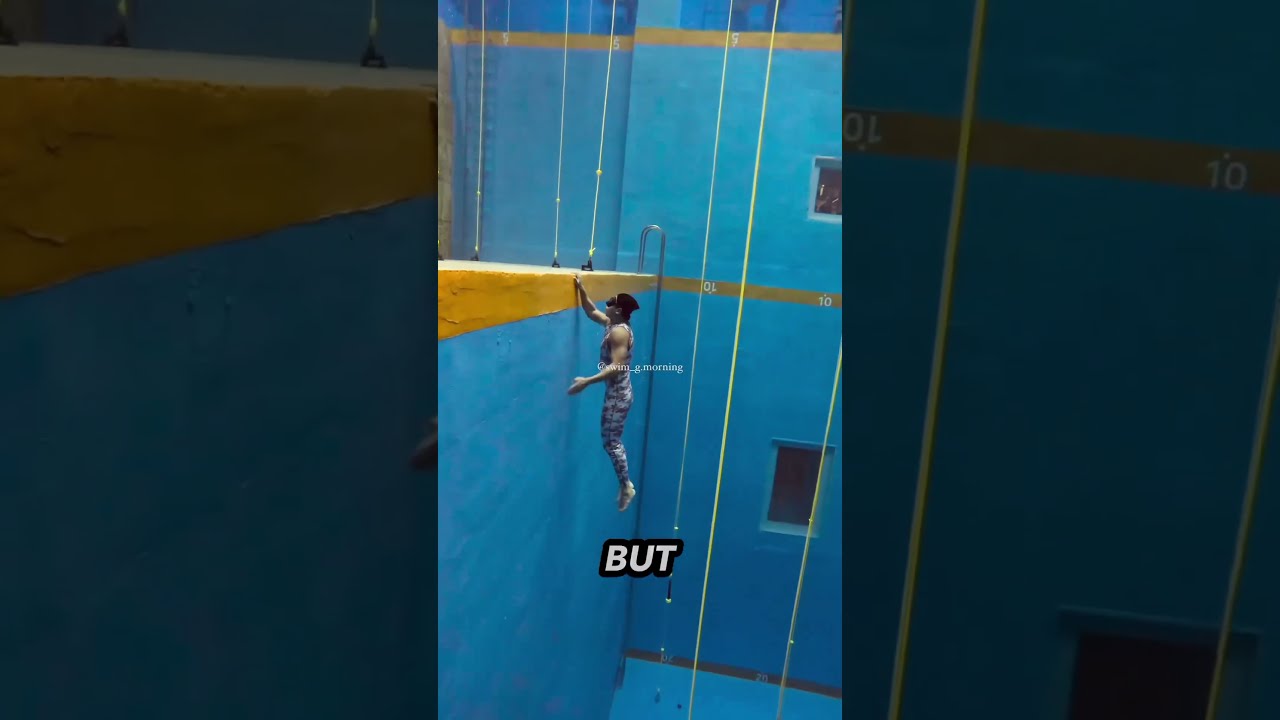 196 Foot Dive Into The World S Deepest Pool Maru Freediver 