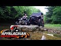 Creek ride with a pioneer 500 and suzuki lt400