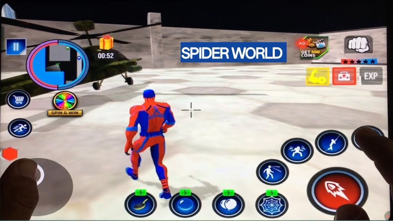 Spider Man, Spider Rope Hero, Spider Games,Explore the crime city,