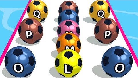 A-Z Run - 2048 ABC Runner! Ball Run Game All Levels Gameplay (246-247) Android iOS Gameplay