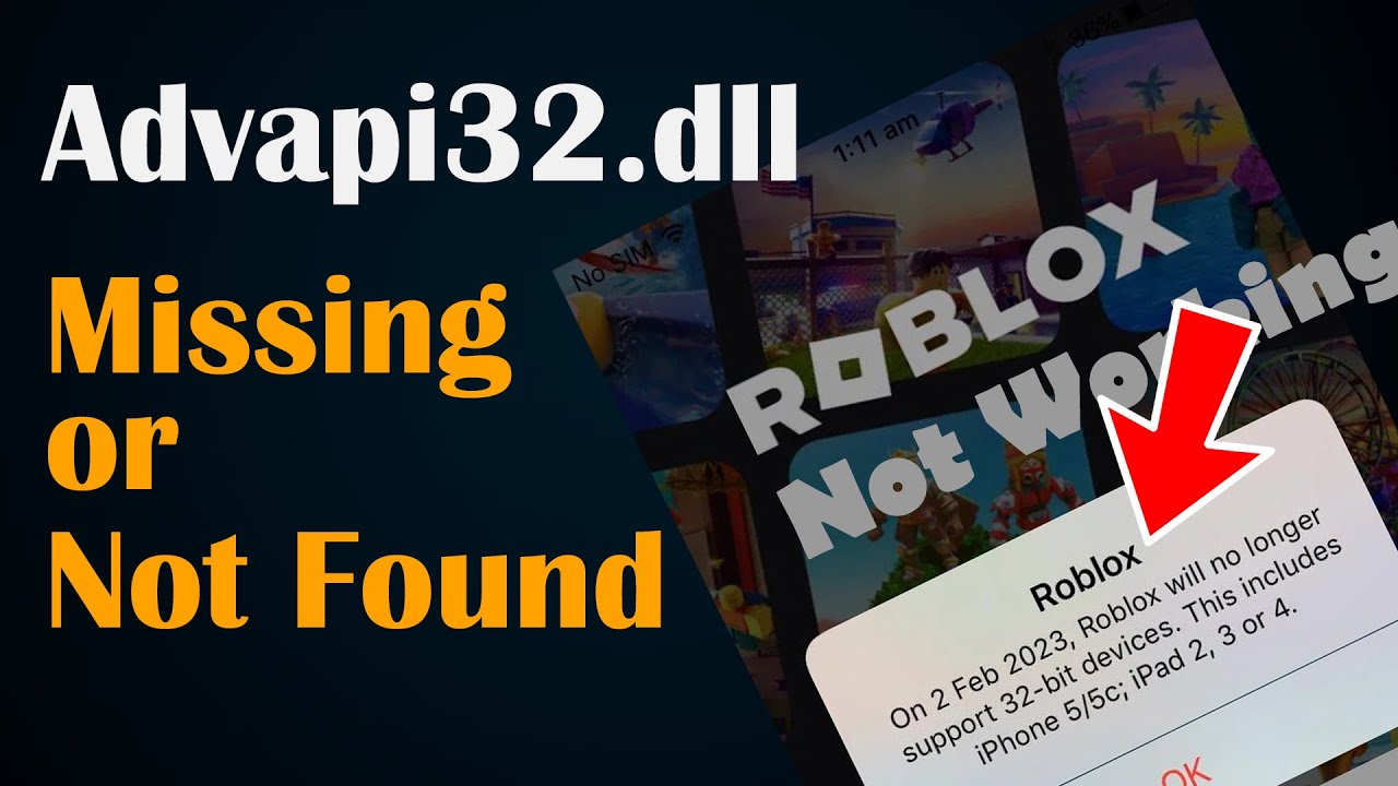 Roblox Player - Error - ADVAPI32.Dll #roblox #robloxplayer 