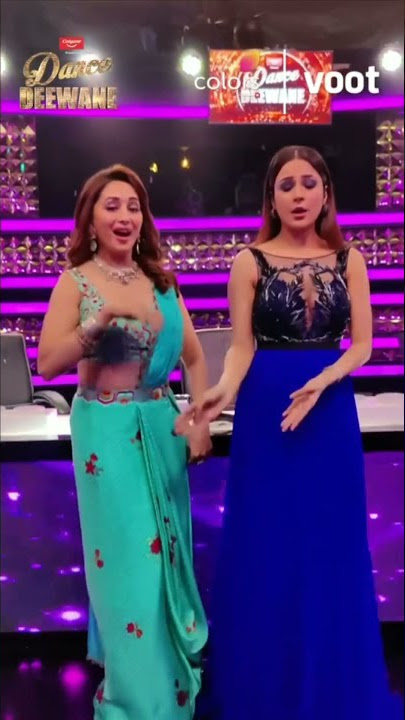 Madhuri and shehnaz dance | badi mushkil | dance deewane #shorts #madhuridixit #shehnazgill
