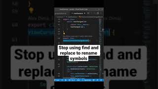 Stop using find and replace to rename your symbols! screenshot 2