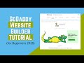 GoDaddy Website Builder Tutorial [build a website with no technical knowledge required]