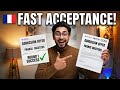 Fastest Masters Admission offers in France | Round 1 advantage