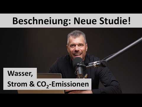 Beschneiung: Wasser, Strom, CO2