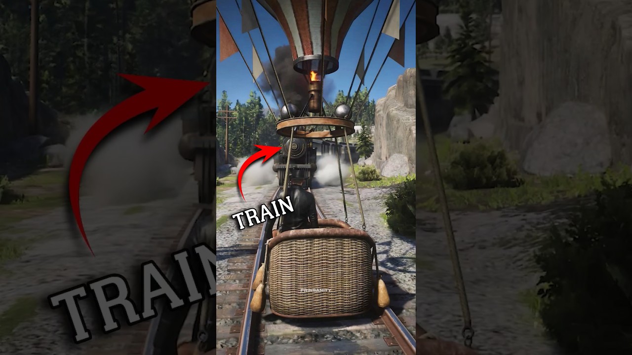 RDR2 - Train Vs Hot Air Balloon RDR2 Myth 