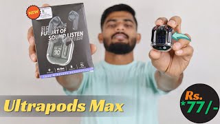 Ultrapods Max Digital Indicater TWS Unboxing And Review in Hindi | Wireless Headphones Rs.477/-