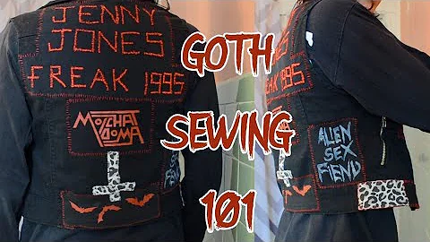 Goth 101: Patch aufnähen leicht gemacht