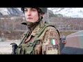 Missione KFOR a Pec in Kosovo:  il soldato Arianna alla guida del Lince