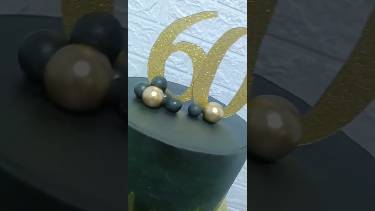 Black & Gold themed cake 