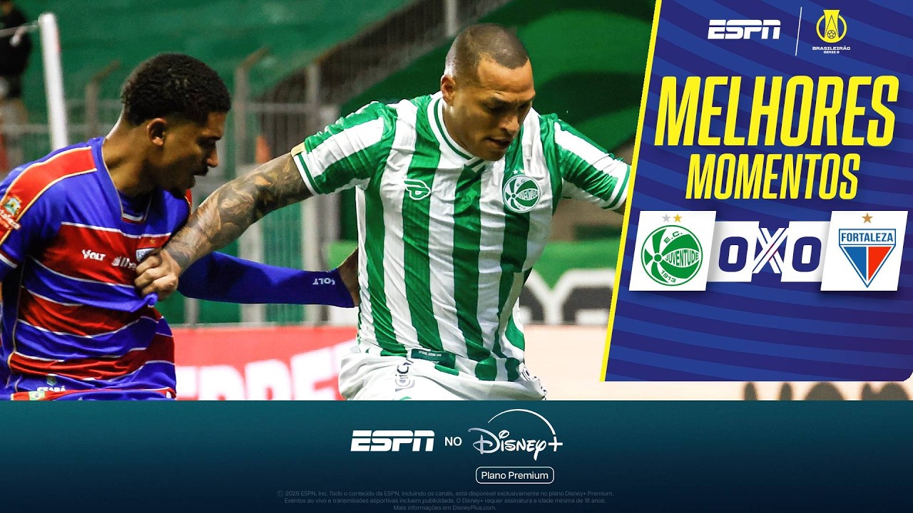 JUVENTUDE E FORTALEZA DESPERDIÇAM CHANCES E FICAM NO EMPATE NA SÉRIE B | MELHORES MOMENTOS