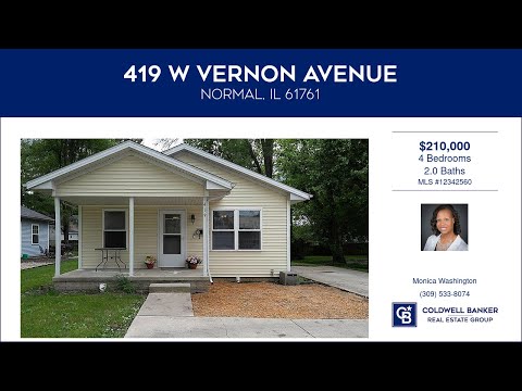 419 W Vernon Avenue, Normal, IL home video tour