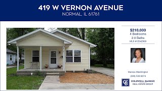 419 W Vernon Avenue Normal Illinois Homes for Sale www coldwellhomes com