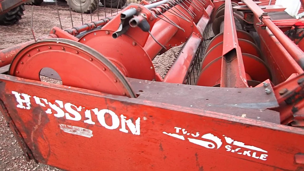 BigIron Auctions Hesston 1014 Hydro Swing Mower Conditioner
