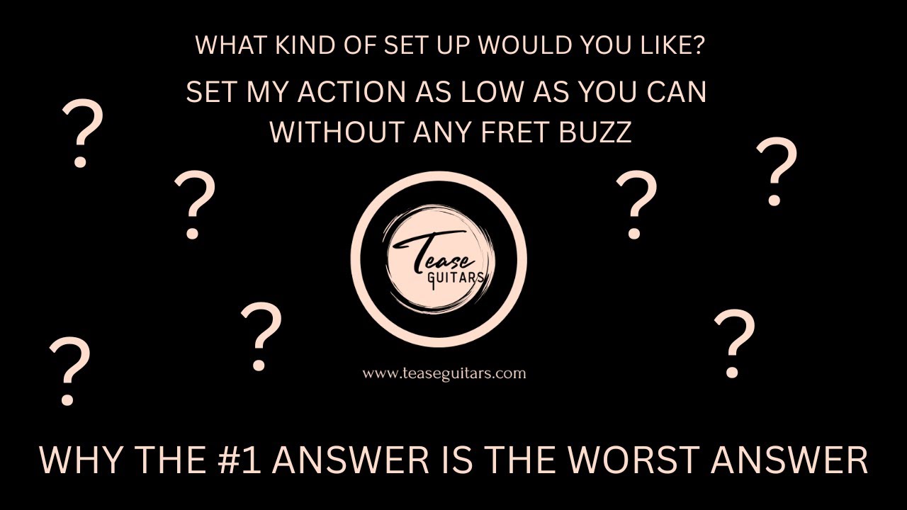 THE BEST ELECTRIC GUITAR  ACTION SET UP