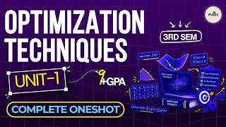 OT Unit 1 OneShot | Optimization Techniques | 3rd Sem | IPUNEX by Nexera | GGSIPU