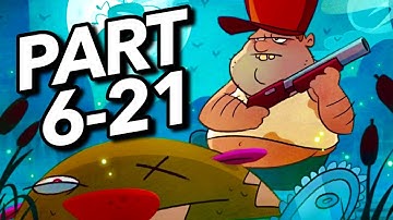 Swamp Attack Episode 6 Level 21 Walkthrough Gameplay - Fat & Furious, (6-21)