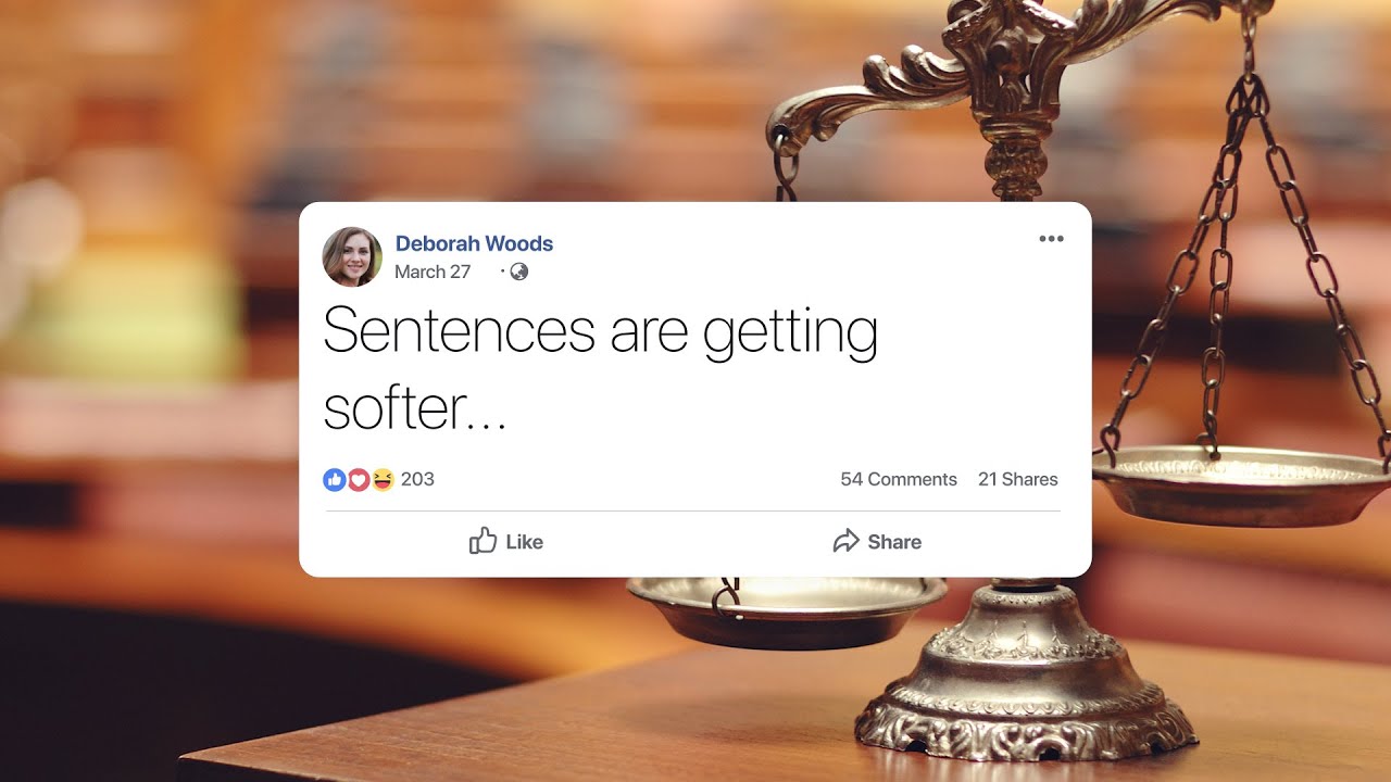 Court sentences are getting softer 