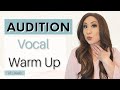 Quick vocal warm up for early singing auditions mezzosoprano range