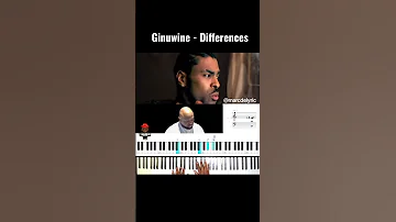 Ginuwine - Differences #fyp #piano #chords #marcdelyric