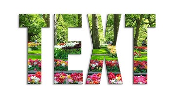 Place an Image Inside a Text in Photopea