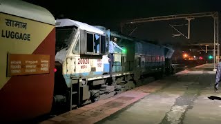 Arriving DHARWAD | Rani Chennamma Exp + Haripriya Express | Train Announcement | Epic EMD Sound | IR