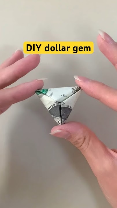 How to make a money double pyramid hexahedron - YouTube