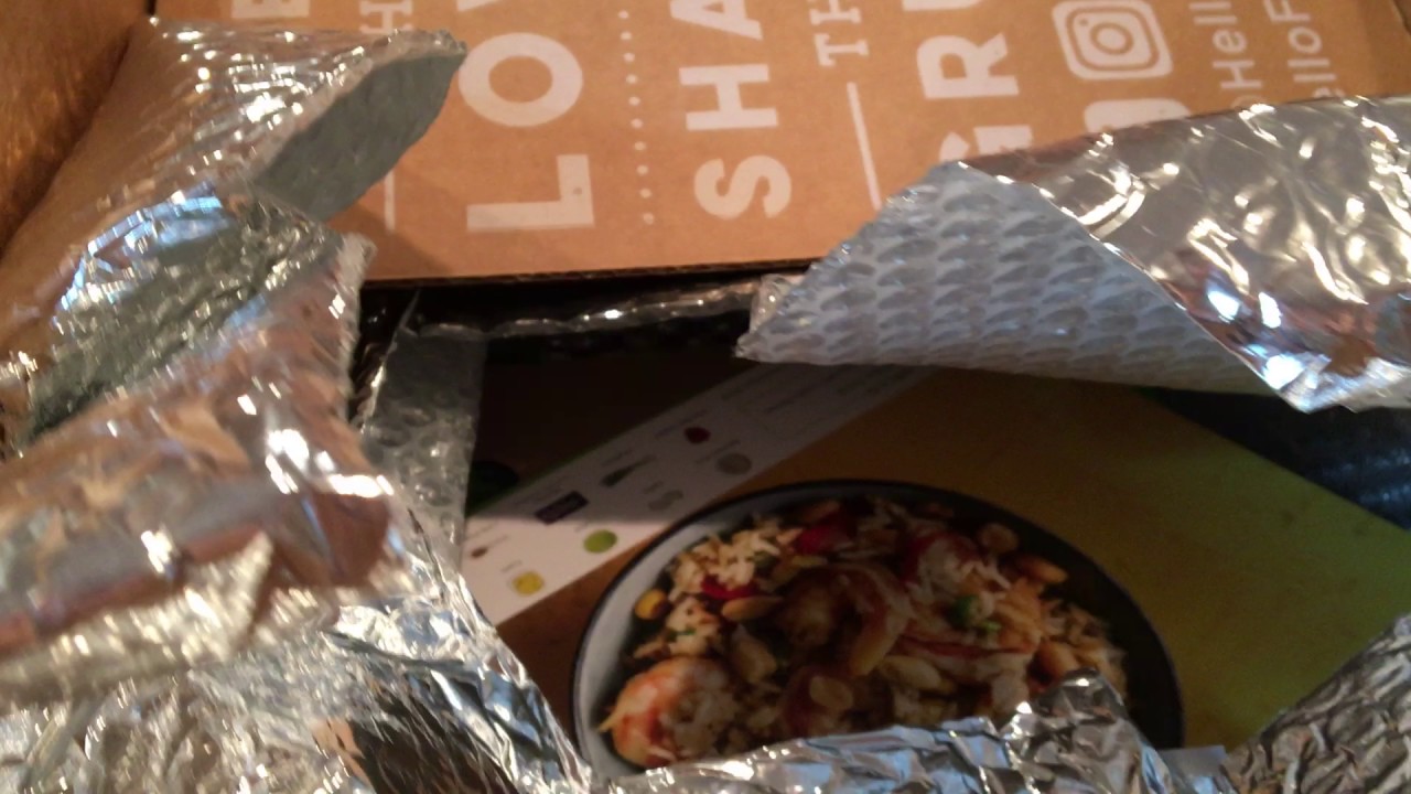 Hello Fresh box opening