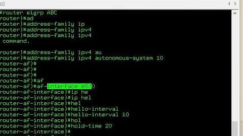 Bài giảng và hướng dẫn cấu hình EIGRP Named Mode - Duy Thanh CCIE