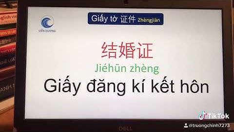 tên một số loại giấy tờ thường gặp trong tiếng Trung 证件