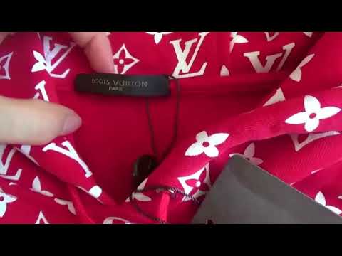 For Now : REAL VS FAKE Review Supreme x Louis Vuitton hoodie And Legit  check 