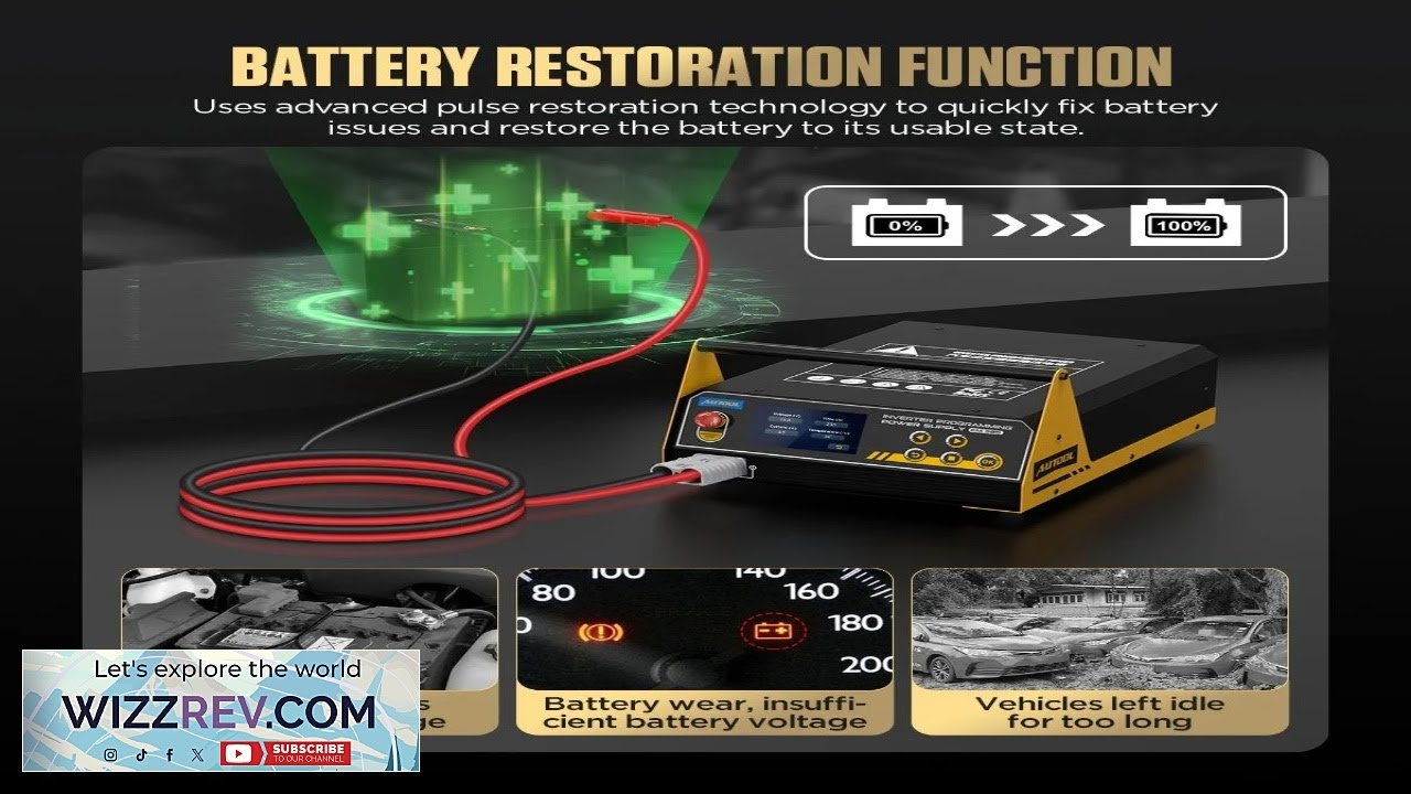 Автомобильный инвертор Em385 150a 9v 16v, блок питания для программирования аккумуляторов, зарядн...
