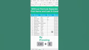 How to Extract First Name and Last Name in Ms Excel