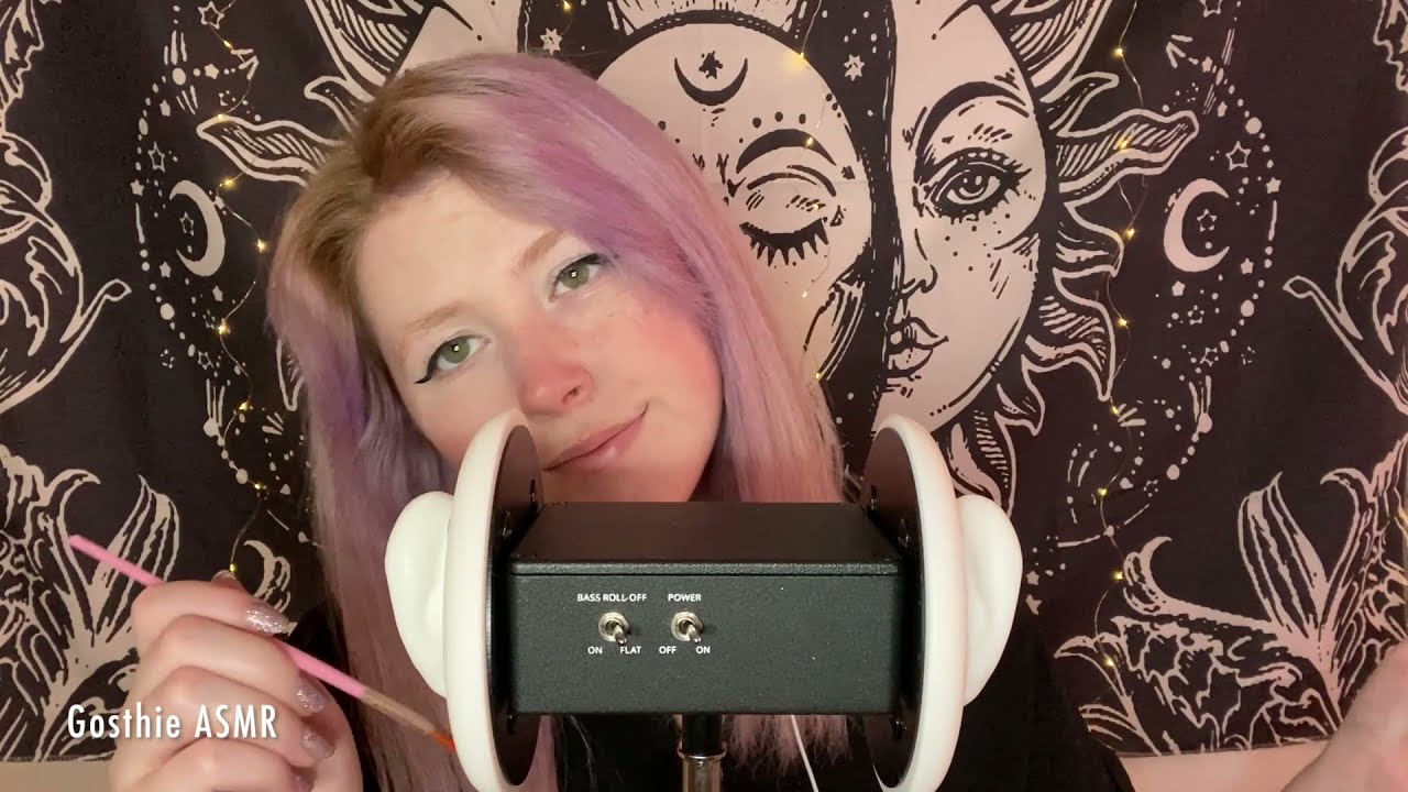 ASMR Cleaning Your Ears (Talking With Brushing at the End) ♡ YouTube