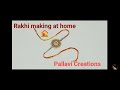 #Rakhi making at home 🏠. In a simple way