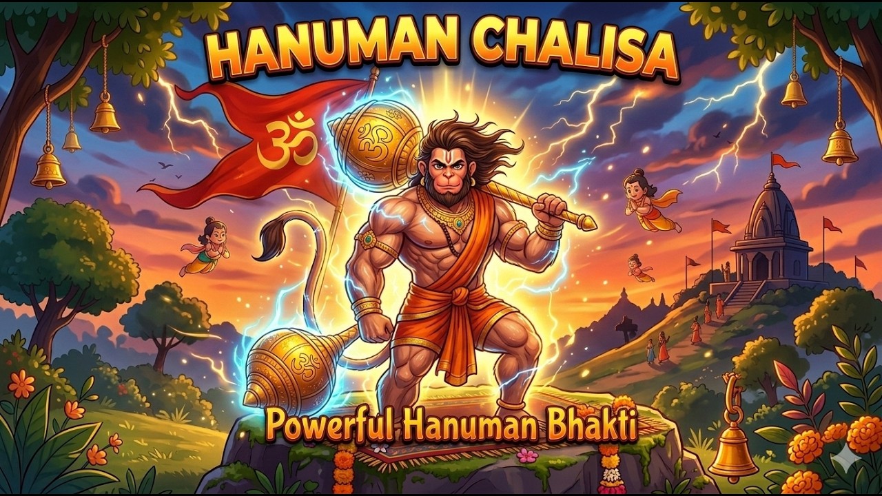 Hanuman Chalisa - Kids Version || Jai Hanuman Gyan Gun Sagar || Tuesday Special Hunuman Songs
