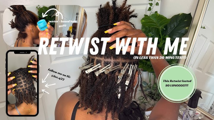 Loc Gel For Retwist, Loc Gel, Dreadlocks Gel For Retwists - Organic Aloe  and Tea Tree Locking Gel For Dreads | No Build Up Dreadlock Hair Products  and