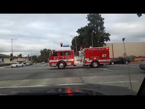 LAFD NEW ENGINE 87 code 3
